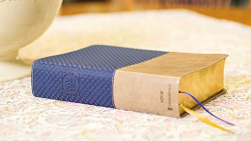 Kenneth L Barker - NIV Study Bible, Fully Revised Edition, Leathersoft, Navy-Tan, Red Letter, Comfort Print