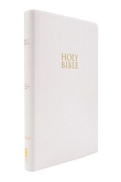 NIV, Gift and Award Bible, Leather-Look, White, Red Letter, Comfort Print