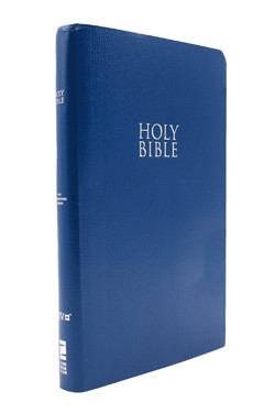 NIV, Gift and Award Bible, Leather-Look, Blue, Red Letter, Comfort Print
