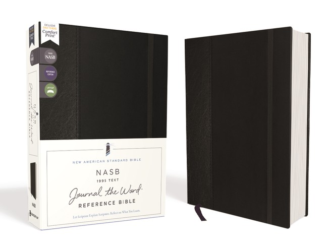 NASB, Journal the Word Reference Bible, Hardcover, Black, Elastic Closure, Red Letter, 1995 Text, Comfort Print