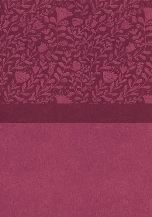 NIV, Super Giant Print Reference Bible (Font Size: 16.5-point), Leathersoft, Pink, Red Letter, Thumb Indexed, Comfort Print