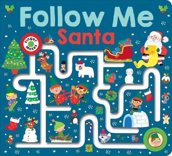 Maze Book: Follow Me Santa (Large Edition)