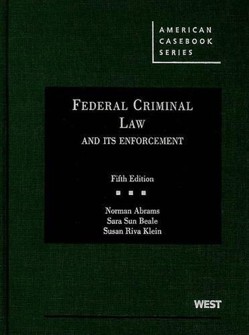 Federal Criminal Law and its Enforcement