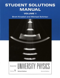 Student Solutions Manual for Essential University Physics, Volume 1