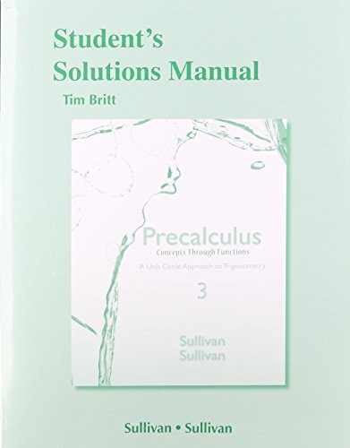 Student Solutions Manual for Precalculus