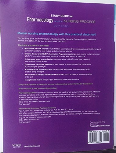 Study Guide for Pharmacology and the Nursing Process