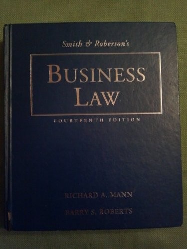 Smith and Roberson's Business Law