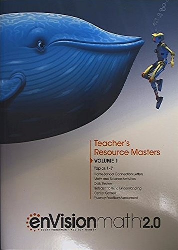 enVision Math 2.0, Teacher's Resource Masters, Grade 5, Volume 1, Topics 1-7, 9780328893263, 0328893269, 2017