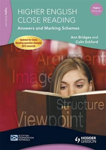 Higher English Close Reading Answers and Marking Schemes