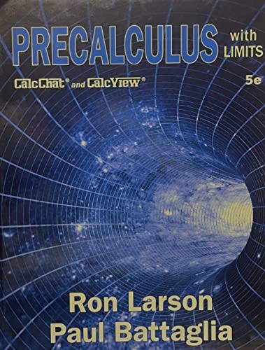 Precalculus with Limits, 5th, Student Edition