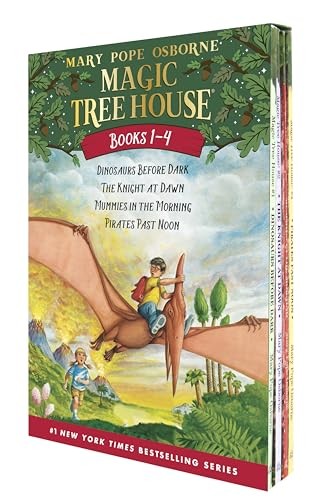 Osborne, Mary Pope - Magic Tree House #1-4: Dinosaurs Before Dark / The Knight at Dawn / Mummies in the Morning / Pirates Past Noon (Magic Tree House Collection)