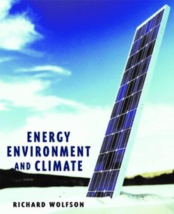 Energy, Environment and Climate