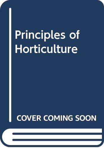 Principles of Horticulture