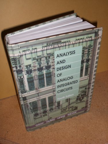 Analysis and Design of Analog Integrated Circuits