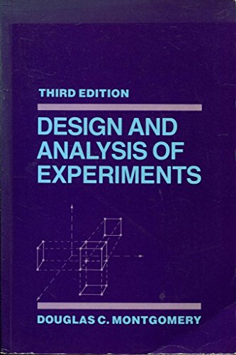 Design and Analysis of Experiments