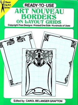 Ready-To-Use Art Nouveau Borders on Layout Grids
