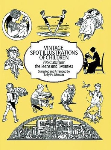 Vintage Spot Illustrations of Children