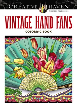 Creative Haven Vintage Hand Fans Coloring Book