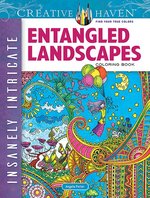 Creative Haven Insanely Intricate Entangled Landscapes Coloring Book