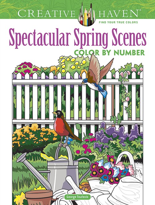 The Creative Haven Spectacular Spring Scenes Color by Number