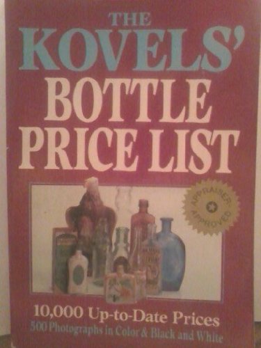 Kovels Bottle Price List