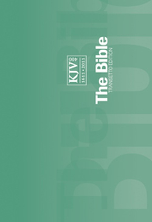 KJV Transetto Text Bible, Green Green