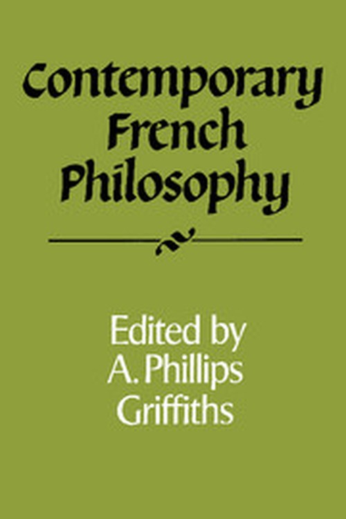 Contemporary French Philosophy
