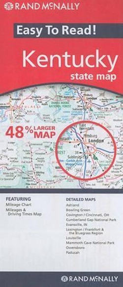 Rand McNally Easy to Read! Kentucky State Map