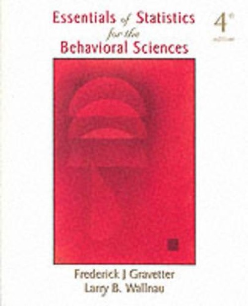 Essentials of Statistics for the Behavioral Sciences