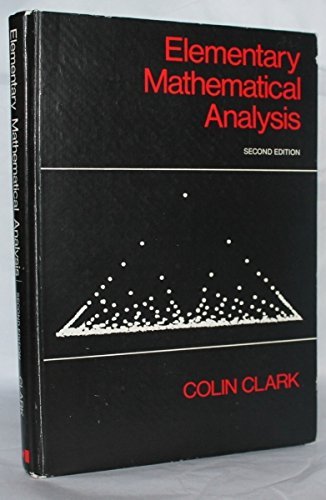 Elementary Mathematical Analysis