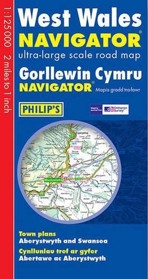 West Wales Navigator Ultra-Large Scale Road Map