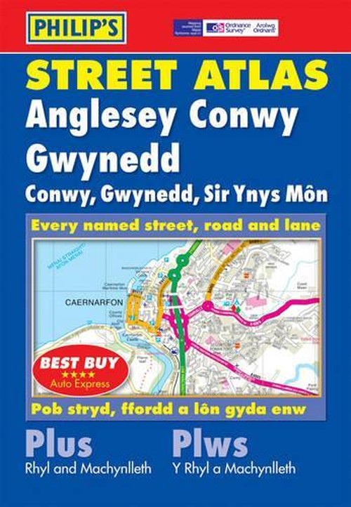 Philip's Street Atlas Anglesey, Conwy and Gwynedd