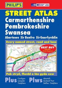 Philip's Street Atlas Carmarthenshire, Pembrokeshire and Swansea
