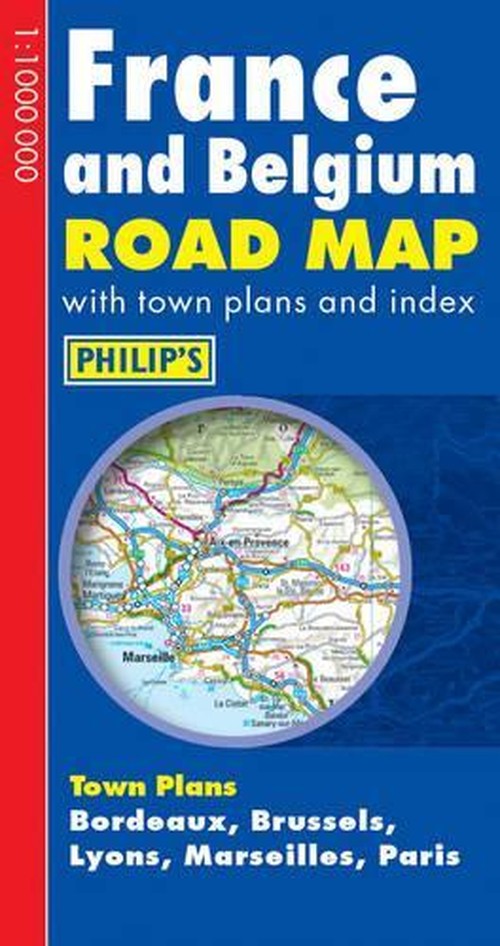 Philip's Road Map Europe France/Belgium