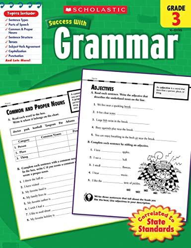 Scholastic Success with Grammar: Grade 3 Workbook