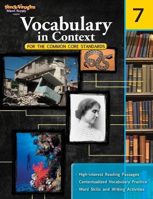 Vocabulary in Context for the Common Core Standards Reproducible Grade 7