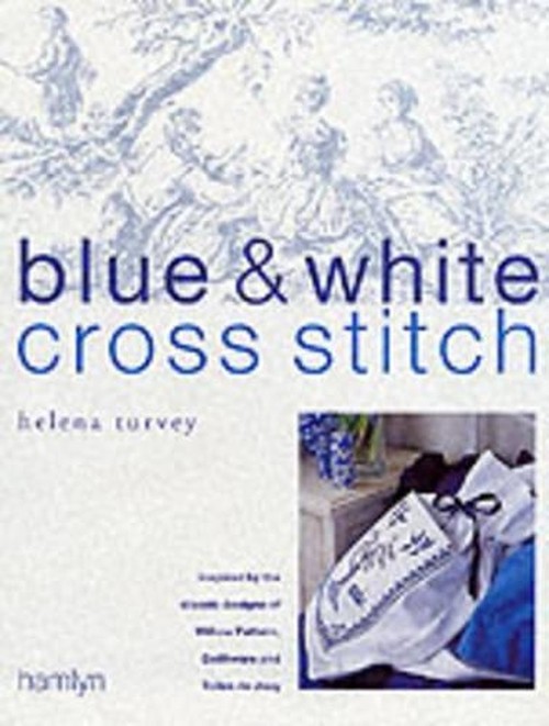 Blue and White Cross Stitch