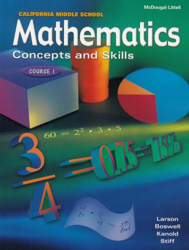 McDougal Littell Middle School Math California
