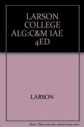 College Algebra : Concepts and Models