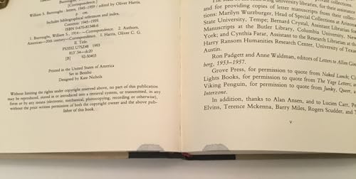 The Letters of William S Burroughs 1945-1959