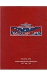 The Scribner Encyclopedia of American Lives