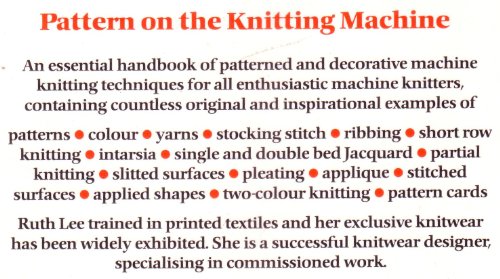 Pattern on the Knitting Machine