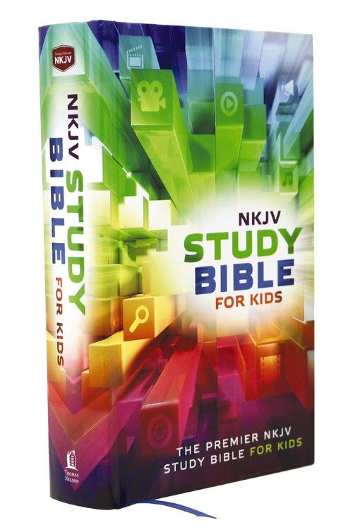 NKJV, Study Bible for Kids, Hardcover, Multicolor