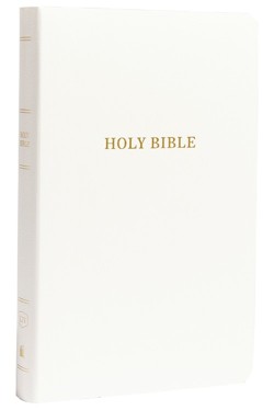 KJV Holy Bible: Gift and Award, White Leather-Look, Red Letter, Comfort Print: King James Version