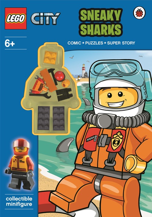 LEGO CITY: Sneaky Sharks Activity Book with Minifigure