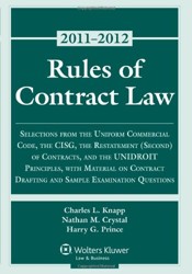 Rules of Contract Law, 2011 Statutory Supplement