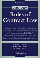 Rules of Contract Law, 2007-08 Statutory Supplement