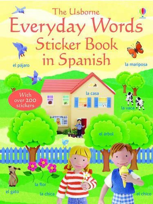 Everyday Words In Spanish Sticker Book