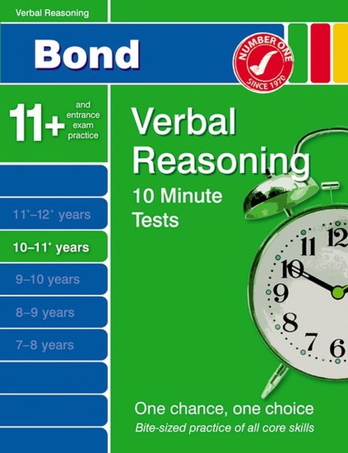 Bond 10 Minute Tests 10-11 Years