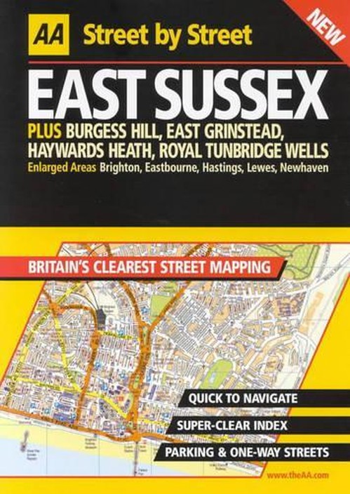 AA Street by Street Sussex, East